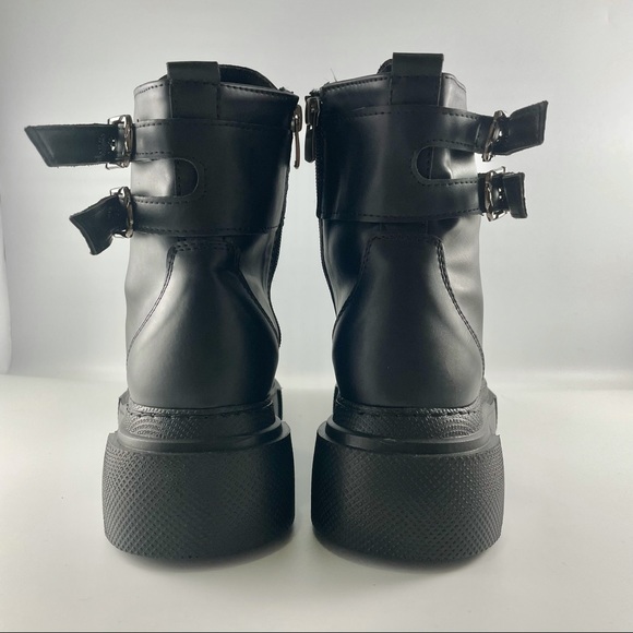 Vagadi original black combat boots size 5/6/7/8/9 - Picture 4 of 6